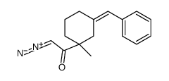 1-(3-benzylidene-1-methylcyclohexyl)-2-diazonioethenolate结构式
