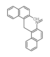 2-Naphthalenol,1-[[2-(methyleneamino)-1-naphthalenyl]methyl]- Structure