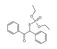 O,O-diethyl S-(2-oxo-1,2-diphenylethyl) phosphorothioate结构式
