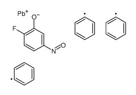 (2-fluoro-5-nitrosophenoxy)-triphenylplumbane Structure