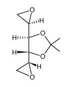 (4R,5R)-2,2-dimethyl-4,5-di((R)-oxiran-2-yl)-1,3-dioxolane结构式