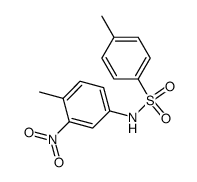 4-methyl-N-(4-methyl-3-nitrophenyl)benzenesulfonamide结构式