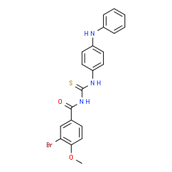 N-{[(4-anilinophenyl)amino]carbonothioyl}-3-bromo-4-methoxybenzamide Structure