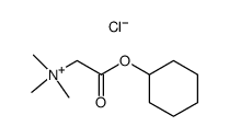 cyclohexyloxycarbonylmethyl-trimethyl-ammonium, chloride Structure