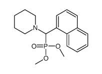 1-[dimethoxyphosphoryl(naphthalen-1-yl)methyl]piperidine结构式