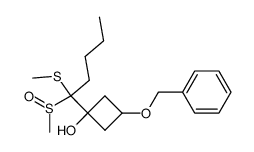 3-(benzyloxy)-1-(1-(methylsulfinyl)-1-(methylthio)pentyl)cyclobutanol Structure