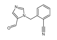 2-(5-甲酰基-咪唑-1-甲基)-苯甲腈结构式