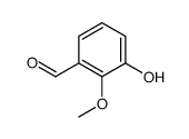 3-Hydroxy-2-methoxybenzaldehyde Structure