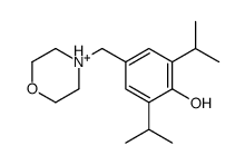 4-(morpholin-4-ium-4-ylmethyl)-2,6-di(propan-2-yl)phenol Structure