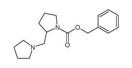 2-吡咯烷-1-甲基吡咯烷-1-羧酸苄酯结构式