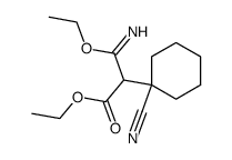 diethyl (1-cyanocyclohexyl)malonimidate结构式