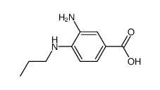3-amino-4-propylaminobenzoic acid Structure