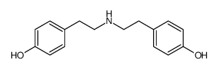 4,4'-(2,2'-azanediylbis(ethane-2,1-diyl))diphenol结构式