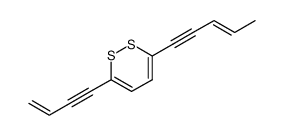 3-But-3-en-1-ynyl-6-((E)-pent-3-en-1-ynyl)-[1,2]dithiine Structure