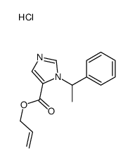 prop-2-enyl 3-(1-phenylethyl)imidazole-4-carboxylate,hydrochloride结构式