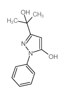 1H-Pyrazole-3-methanol,5-hydroxy-a,a-dimethyl-1-phenyl- Structure
