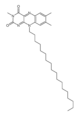 3,7,8-trimethyl-10-octadecylbenzo[g]pteridine-2,4-dione Structure
