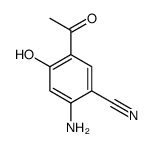 5-acetyl-2-amino-4-hydroxybenzonitrile Structure