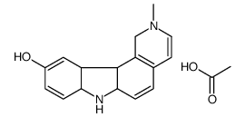 2-methyl-1,6a,7,7a,11a,11b-hexahydropyrido[4,3-c]carbazol-7-ium-10-ol,acetate Structure