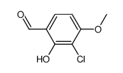 3-氯-4-甲氧基水杨醛结构式