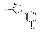 4-(3-氨基苯基)-2-吡咯烷酮结构式