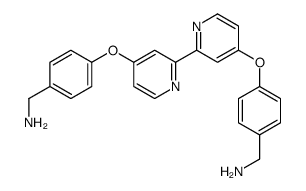 4-[4-(4-氨基甲基苯氧基)-[2,2]联吡啶-4-基氧基]-苄胺结构式