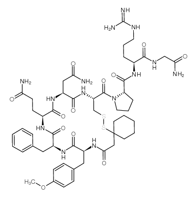 (d(CH2)51,Tyr(Me)2,Arg8)-血管加压素结构式