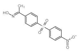 (NE)-N-[1-[4-(4-nitrophenyl)sulfonylphenyl]ethylidene]hydroxylamine Structure