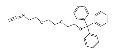 [{2-[2-(2-azidoethoxy)ethoxy]ethoxy}(diphenyl)methyl]benzene结构式