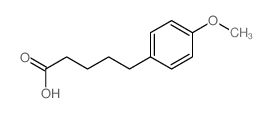 5-(4-甲氧基苯基)戊酸结构式