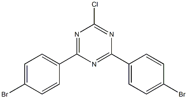 2,4-bis(4-bromophenyl)-6-chloro-[1,3,5,]triazine Structure