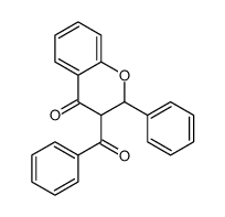3-benzoyl-2-phenyl-2,3-dihydrochromen-4-one Structure