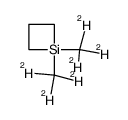 1,1-bis(trideuteriodimethyl)-1-silacyclobutane结构式