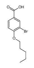 3-溴-4-(戊基氧基)苯甲酸结构式