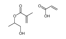 1-hydroxypropan-2-yl 2-methylprop-2-enoate,prop-2-enoic acid Structure