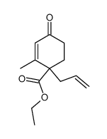 ethyl 2-methyl-4-oxo-1-(prop-2'-enyl)cyclohex-2-ene-1-carboxylate Structure