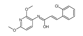 3-(2-chlorophenyl)-N-(2,6-dimethoxypyridin-3-yl)prop-2-enamide Structure