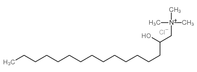 (2-hydroxyhexadecyl)trimethylammonium chloride Structure