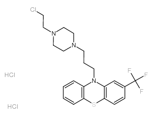 fluphenazine n-mustard dihydrochloride Structure