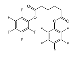 bis(2,3,4,5,6-pentafluorophenyl) hexanedioate Structure