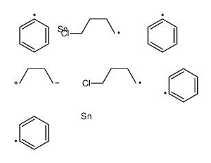 4-chlorobutyl-[4-[4-chlorobutyl(diphenyl)stannyl]butyl]-diphenylstannane Structure