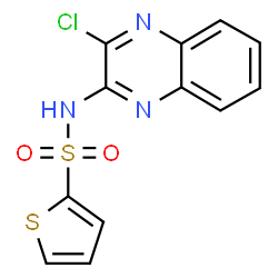 N-(3-氯喹喔啉-2-基)噻吩-2-磺酰胺结构式