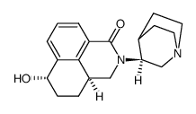 2-(1'-azabicyclo[2.2.2]oct-3'S-yl)-6S-hydroxy-2,3,3aS,4,5,6-hexahydro-1H-benz[de]isoquinolin-1-one Structure