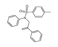 4-methyl-N-phenyl-N-(2-phenylallyl)benzenesulfonamide结构式