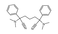 1,5-Bis(dimethylamino)-1,5-dicyano-1,5-diphenylpentane结构式