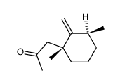1-((1R,3S)-1,3-Dimethyl-2-methylene-cyclohexyl)-propan-2-one Structure