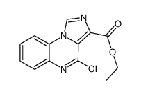 4-氯-咪唑并[1,5-A]喹喔啉-3-羧酸乙酯结构式