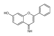 1,4-Benzopyran-7-ol,4-imino-2-phenyl-结构式