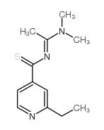 N-(1-二甲基氨基-亚乙基)-2-乙基-硫代异烟酰胺结构式