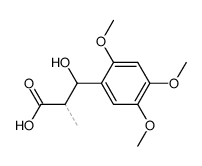 3-hydroxy-2-methyl-3-(2,4,5-trimethoxyphenyl)propanoic acid结构式